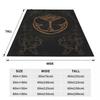 Tomorrowlands Music Festival Symbol Blanket Electric Dance DJ Fuzzy Funny Warm Throw Blankets for Coverlet Spring Autumn Outdoor