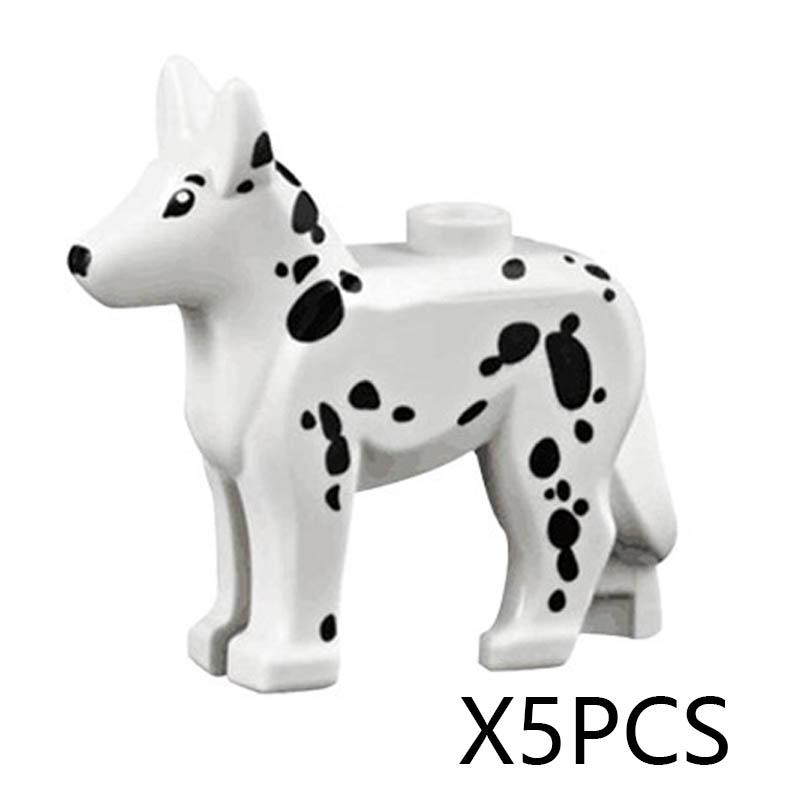 MOC Animal Building Blocks DIY Pig Fishes Octopus Penguin Turtles Figures Toys Set City Farm Zoo Accessories Bricks Kid Gift