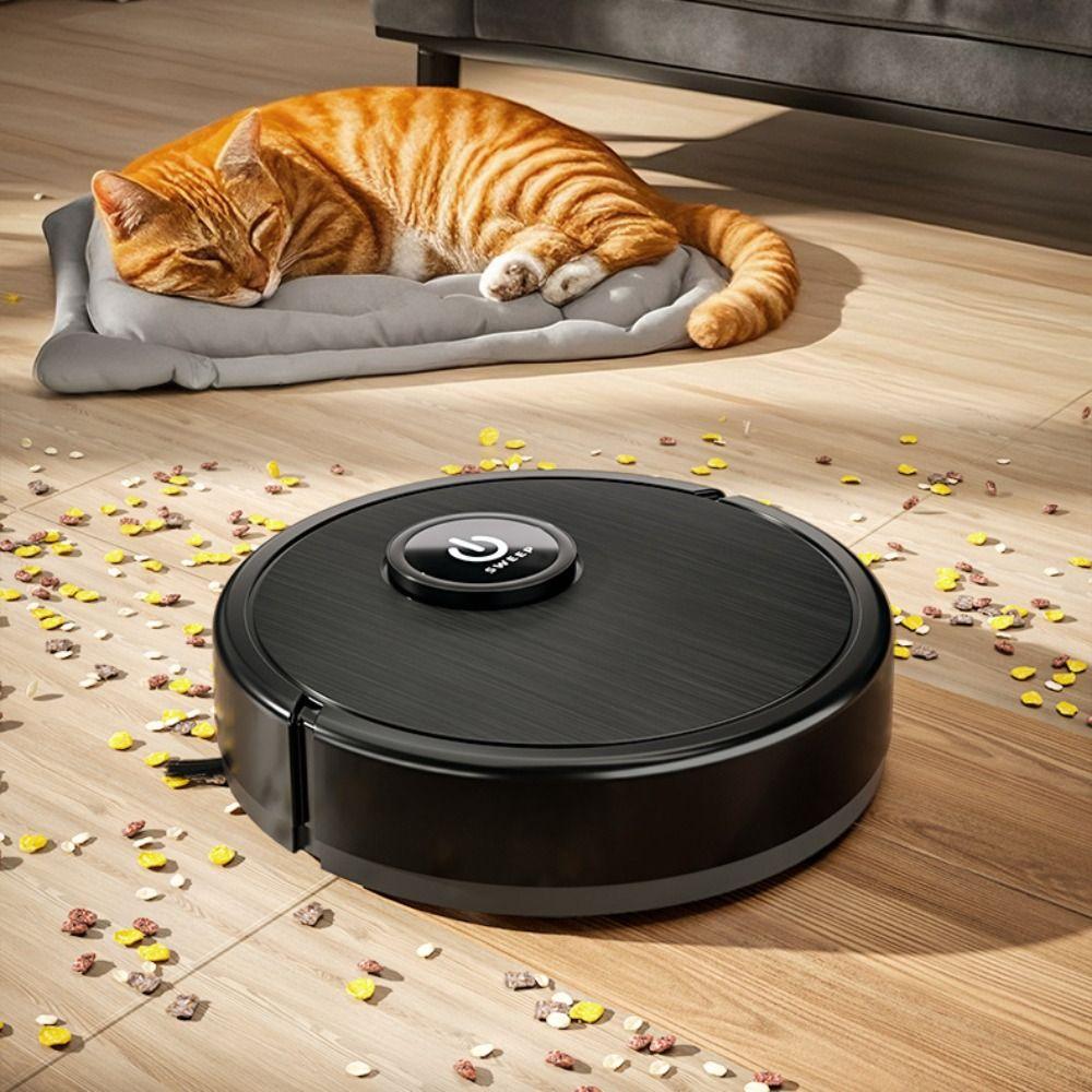 Powerful 6000Pa Suction Robot Vacuum Rechargeable Cleaning Machine Vacuum Mop Robot  Home Use