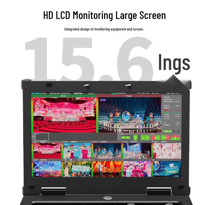 JIA SHI YING R10PLUS 15.6-inch Live Streaming Production Switcher