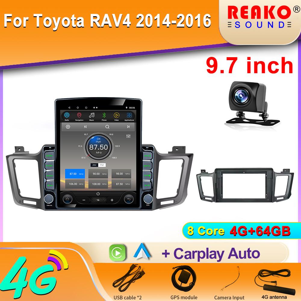 9.7" Vertical Style Tesla Screen Android Car Radio For Toyota RAV4 RAV 4 2012-2018 Carplay Navigation GPS Multimedia Player