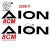 For GAC AION V 2025 2026 3D ABS Sticker Car Emblem Badge Decals Black Badge Logo Emblem Cover Car-Styling Accessories