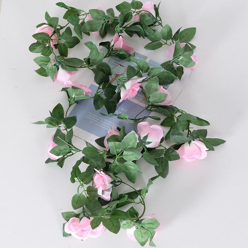 Simulated Rose Winter Jasmine Cherry Blossom Artificial Vine Decoration For