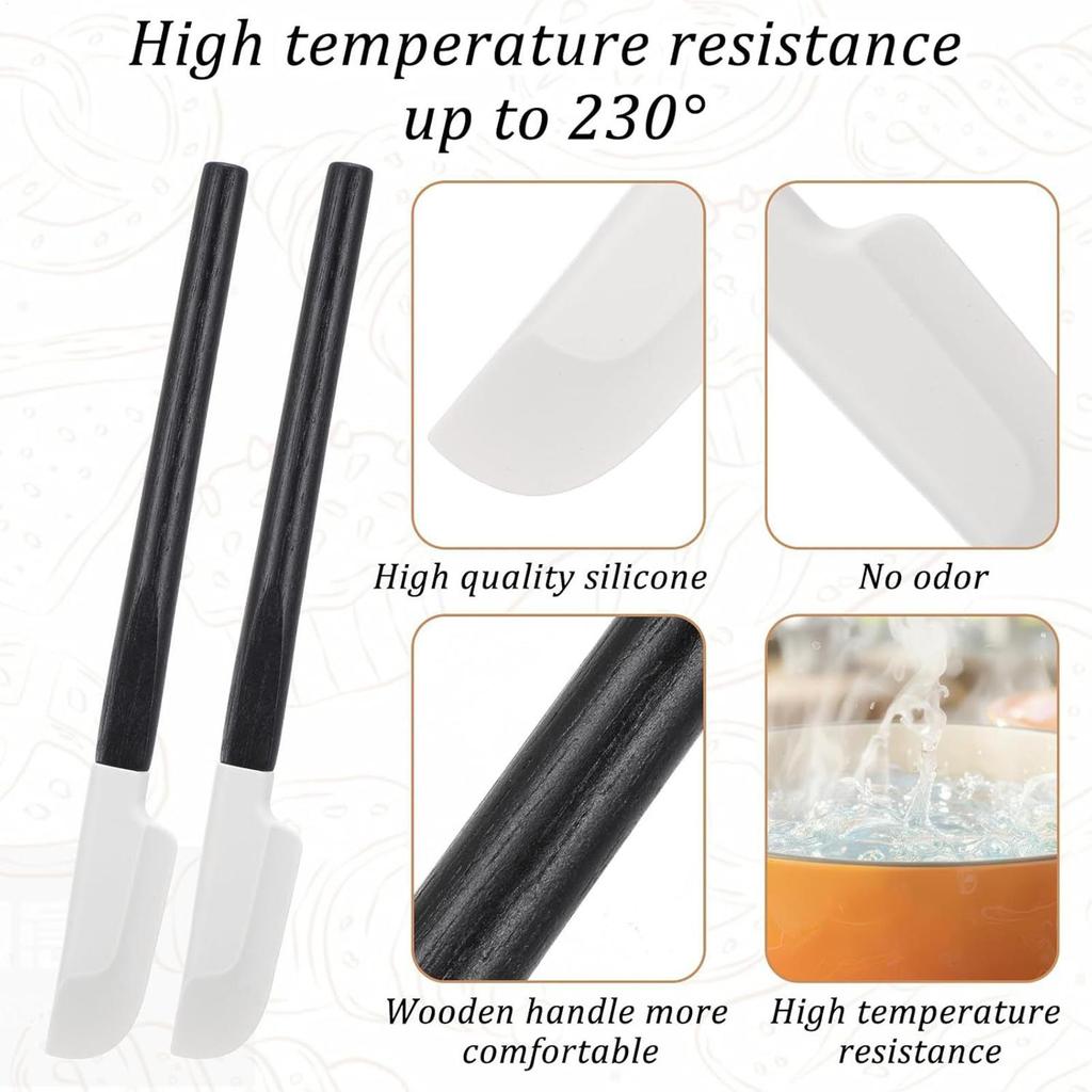 Spatulas silicone Cream Scraper Household all-in-one Long Cake Spatula Heat-resistant Kitchen Baking Tool Kitchen Utensils