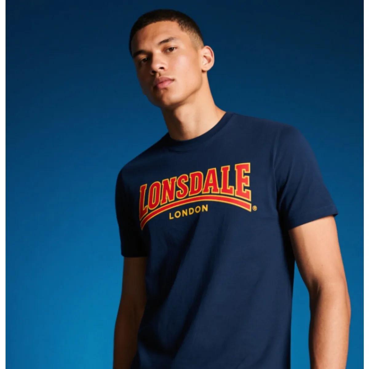 

Тренд Чоловічі футболки Lonsdale з периферійним принтом, літні, розкішного бренду, з чистої бавовни, чоловічі та жіночі, з короткими рукавами M