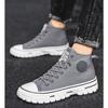 Fashion Men's High Top Sneakers 2025 New Canvas Shoes Fashion Male High Top Casual Skateboarding Vulcanized Shoes Brand Comfort Sneakers