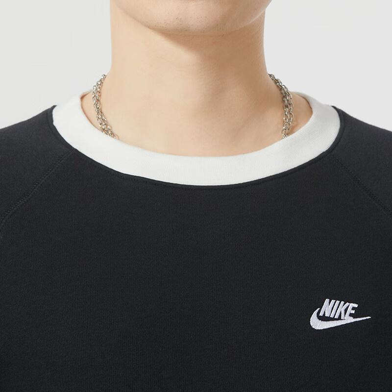 Nike Sweatshirts Men's Black Crew Neck Moderate Regular FV5379-010
