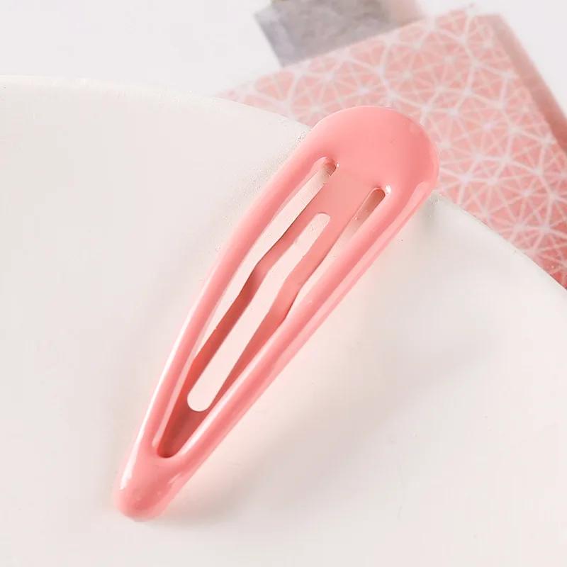 10PCS 5cm Women Girls Cute Colorful Waterdrop Shape Hairpins Sweet Hair Clips Barrettes Slid Clip Fashion Hair Accessories