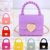 Women Handbag with Chain Strap Heart Clasp Mini Crossbody Bag Girls Cute Crossbody Purse for Street Dating Shopping