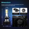 Roadsun Mini Size H4 H11 H7 LED Car Headlight Bulb 12000LM 6000K H1 H13 9005 HB3 9006 HB4 Headlamp Conversion Kits No Dark Spots