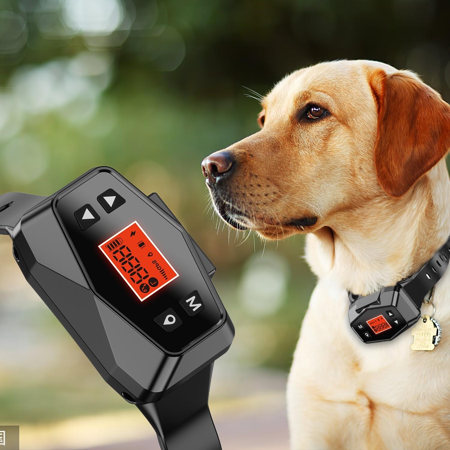 

GPS беспроводной забор для собак Перезаряжаемый водонепроницаемый электрический ошейник для домашних животных Точный диапазон позиционирования на открытом воздухе