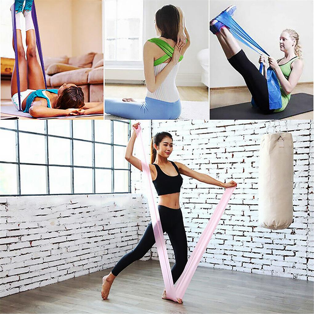 Unisex Yoga Fitness Resistance Band Gym Strength Training Elastic Strap