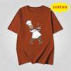 Fun Food Style Chef Printed Tshirt Simple Cartoon Style Summer Casual And Comfortable Short Sleeved Top