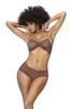 2-Piece Set, Cacao Color Lace Top and Thong Mal207 Coco