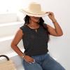 Plus Size Women's Summer Fashion New Polka Dot Top