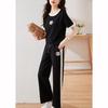 Sommer Damen Sets Rundhals Kurzarm T-Shirt Hose Damen Trainingsanzüge Outfits