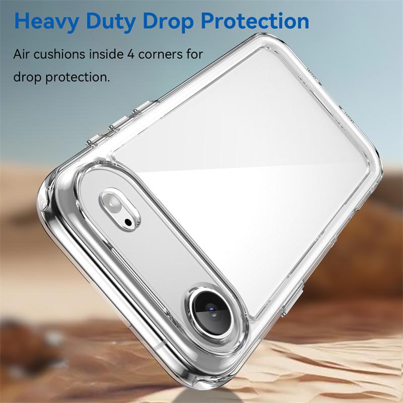 For iPhone 17 Air Case For apple iPhone 17 Air Cover Funda Shockproof Clear PC + Silicone Protective Phone Cover iPhone 17 Air