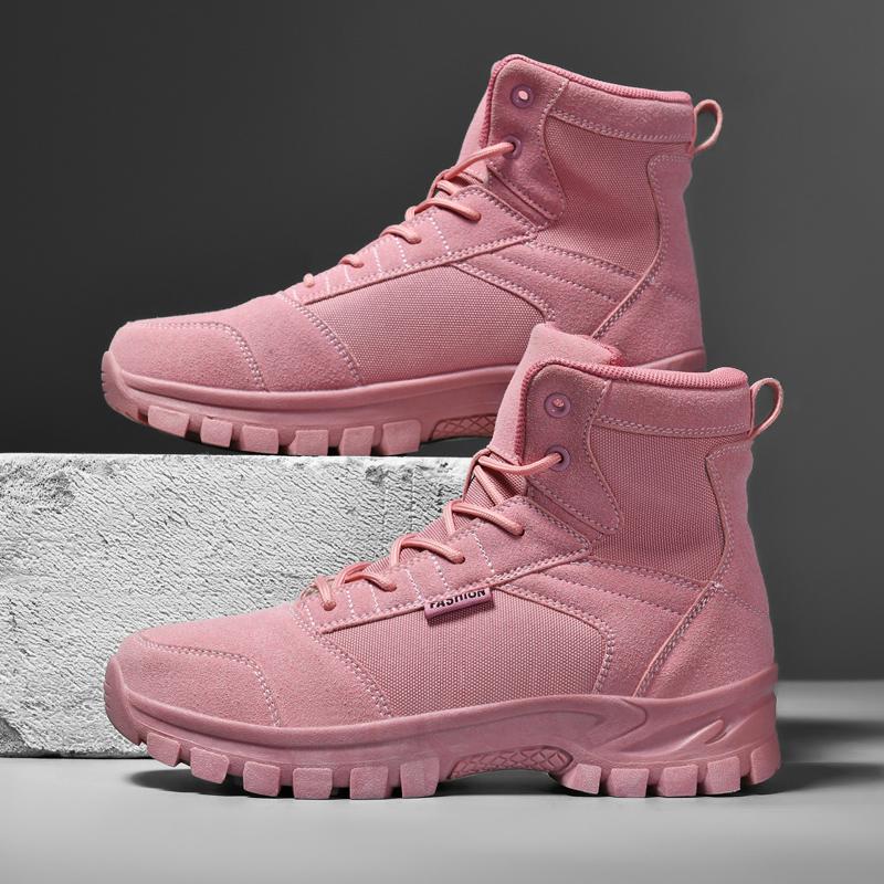 Hiking Shoes for Men New High Top Desert Anti Slip Wear-resistant Unisex Outdoor Leisure Camping Trekking Shoes
