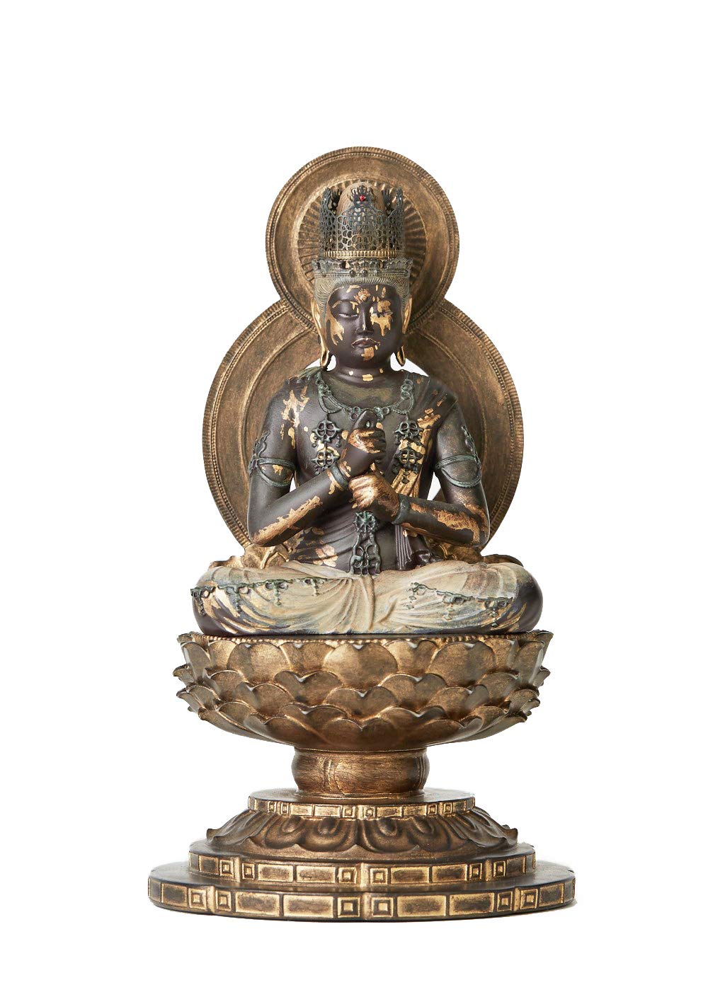 

Isumu TanaCOCORO Dainichi Nyorai Buddha Statue Figure Polystone [Palm] золотий