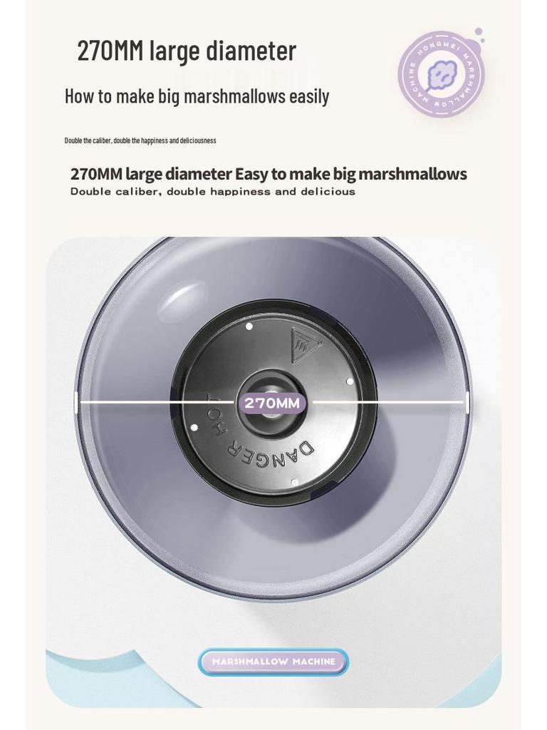 Elektrische Mini-Zuckerwattemaschine - Vollautomatisch und stilvoll für den Heimgebrauch