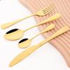 16Pcs/Set Dinnerware Stainless Steel Mirror Rainbow Cutlery Set Kitchen Fork Coffee Spoon Knife Tableware Silverware Set