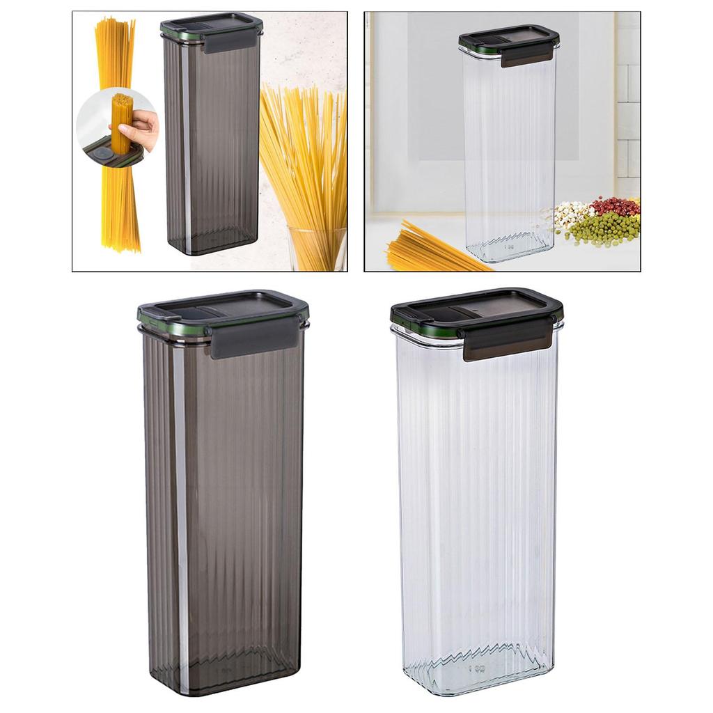 Airtight Spaghetti Container with Lid Storage Jar Food Storage Box Storage Canister for Coffee Beans Noodles Sugar Dry Food