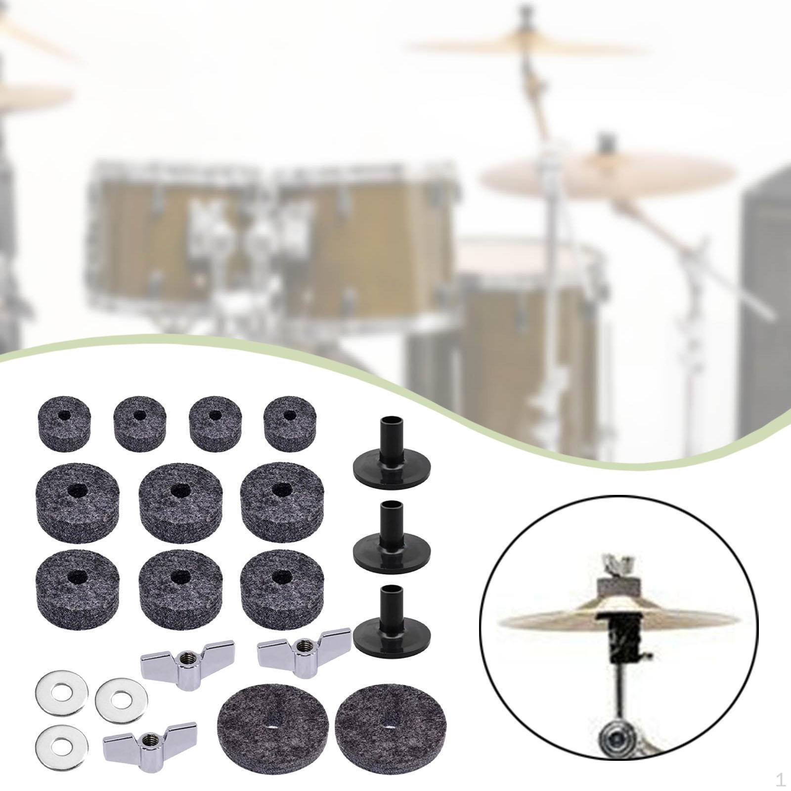 

Cymbal Stand s Cushions Percussion Instrument Replacement Stable Performance for Drum Set 21Pcs