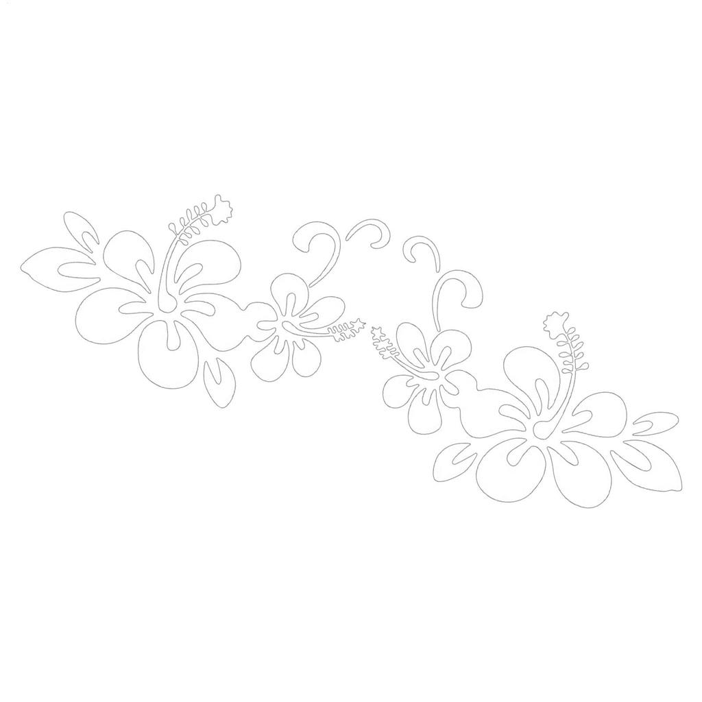 Car Body Flower Sticker, Flower Decal Car Body Sticker, Vista Anti-Scratch Flower Decor Sticker