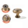 Solid Brass Brass Cabinet Pull Gold Round Cabinet Door Handle Drawer Knob  Wardrobe Door