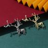 New Year's Niche Brooch New Elk Christmas Niche Autumn and Winter Anti-light Coat Corsage Accessories Fashion Clothing