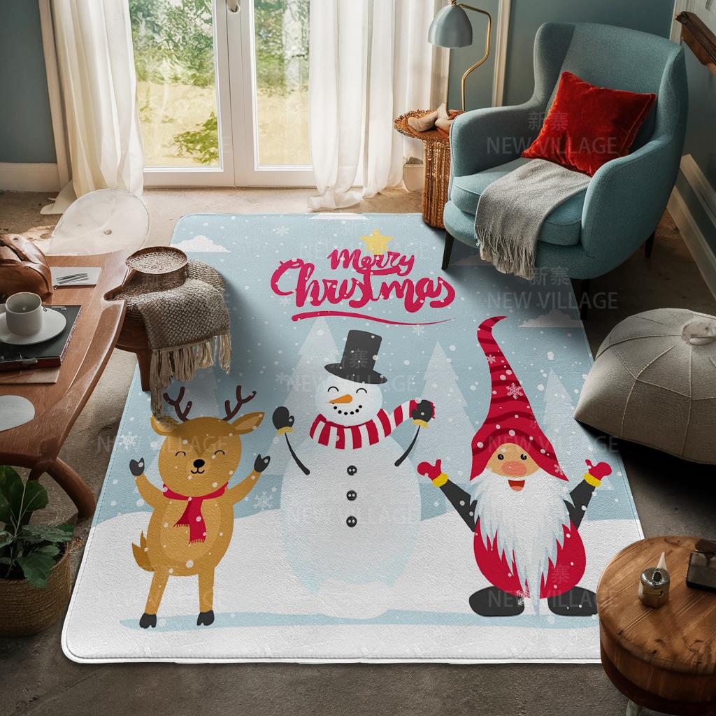 Koberec ke vchodu do domu Rohožka ke dveřím do domu Obývací pokoj Vana Koupelna Protiskluzové koberce s absorpcí vody vana Veselé Vánoce zima