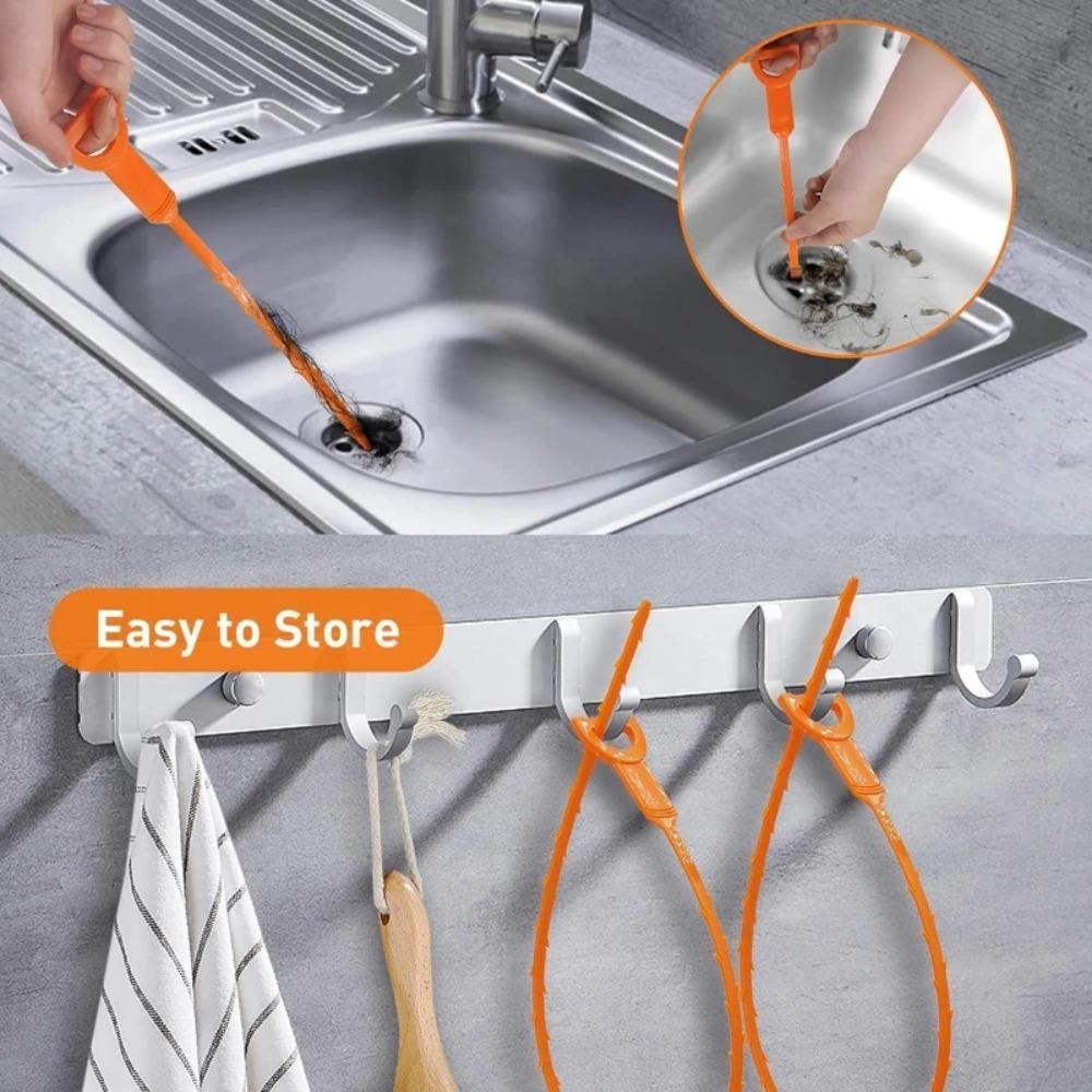 Creative sewer unclogging hook, hair hair floor drain unclogger, 50.5cm bathroom sink anti clogging cleaning hook