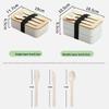 Double-layer Bamboo Cover Student Insulation Box That Can Be Inserted Into Microwave Oven