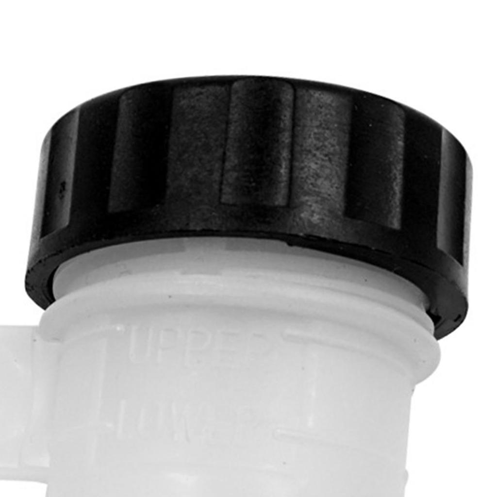 Motorcycle Oil Cup White Lightweight Safe Leakproof Fluid Bottle Reservoir for Motorbike