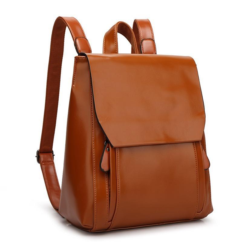 Retro College Women's Double Shoulder Bag Backpack Trendy Women's Bag