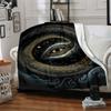 1pc Serpent Universe Blanket, Lightweight Flannel Throw Blanket for Sofa, Bed, Travel, Camping, Living Room, Office, Couch, Chair, and Bed