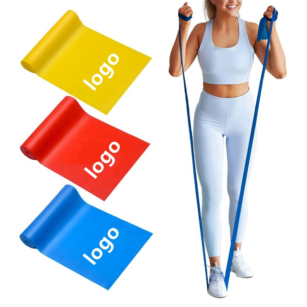 Latex Free Flat Elastic Exercise Stretch Bands for Stretching, Flexibility, Pilates, Yoga, Ballet, Gymnastics 0.1-0.8mm