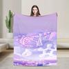 Soft Warm Blanket Decorative A-Aespas Throw Blanket Flannel Bedspread For Couch Chair Graphic Sofa Bed Cover