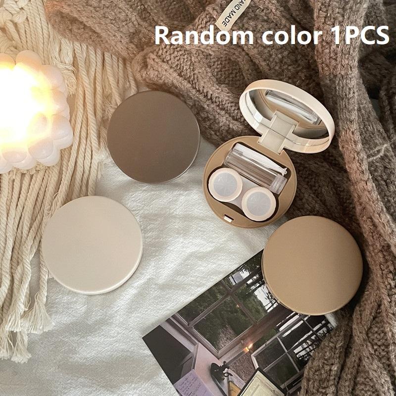 

Контейнер для контактных линз Однотонный Портативный Футляр для контактных линз с зеркалом Пинцет Присоска Набор Дорожный набор Держатель