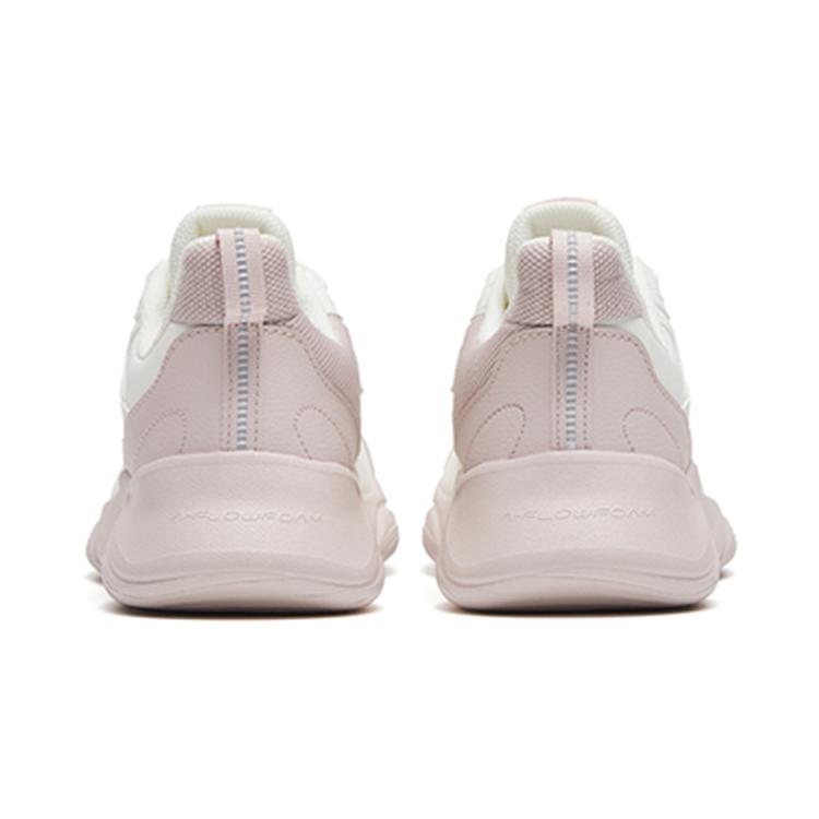 New Anta Cushioning Wear Resistant Low Top Sprint Running Shoes Women's White Gray 922245527-2