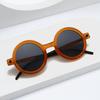 Retro-style Round-frame Sunglasses, Modern Tinted Sunglasses, Trendy Eyewear