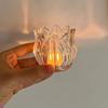 2PCS Vintage Glass Candle Holder Mini Candlestick Holder Candle Stand  Living Room