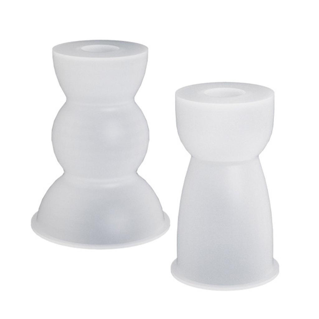 Resin Casting Candle Holder Silicone Mold Semicircle Geometric Mold Suitable for Epoxy Candle Holder Family Table Decor