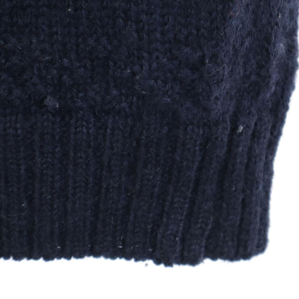 GAP 90s Wool Old Nordic Pattern Long sleeve sweater M Navy other knit Men's Used