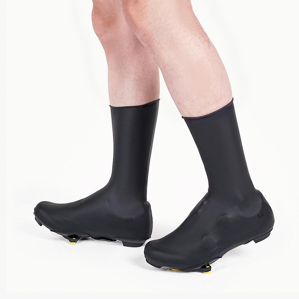 Non-Slip Windproof Waterproof Cycling Shoe Covers - Warm, Low Wind Resistance, Long Tube Silicone Design