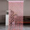 100*200cm Tassel Two-Color Heart-shaped Curtain Romantic Loving Heart String Sheer Curtains for Home Living Room Bedroom Curtain
