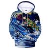 Herren Anime Kapuzenpullover mit 3D-Digitaldruck Demon Slayer Design Lockere Passform Langarm Lässiges Oberteil