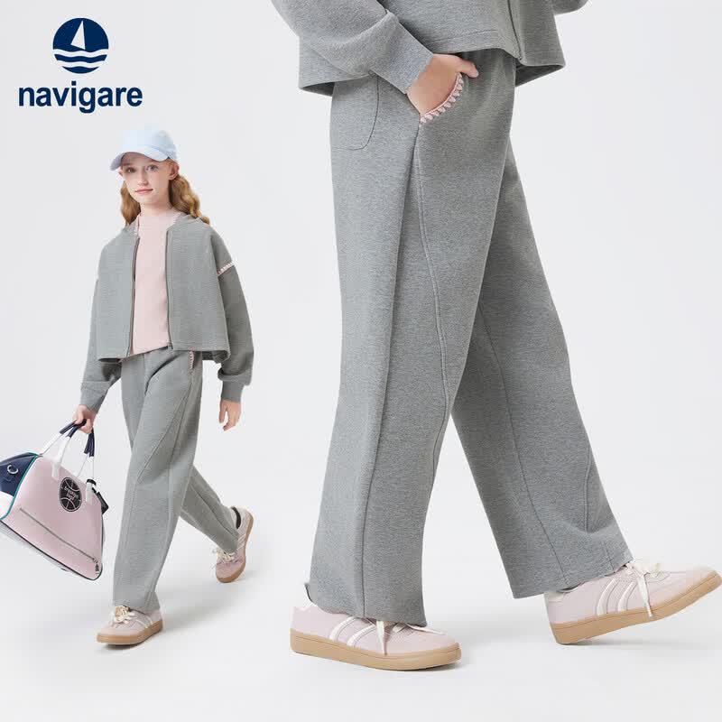 Navigare Girls' Sporty Straight-Leg Pants