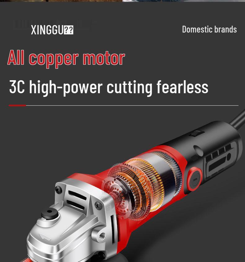 Multifunctional Angle Grinder & Polisher for Household Use