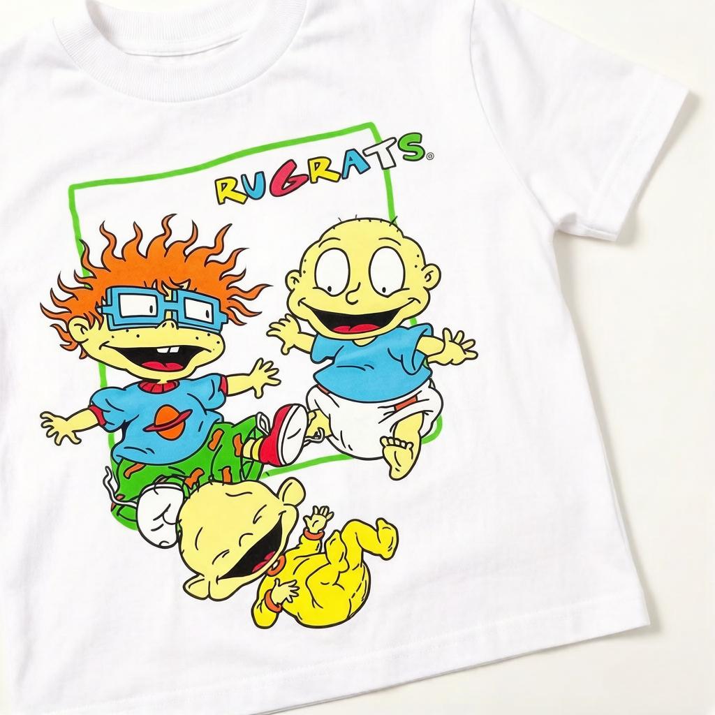 

Cartoon Naughty Soldier Rugrats College Style Shortsleeved Tshirt for Unisex and Women Drip Clothing Summer Cheap Clothing 4XL